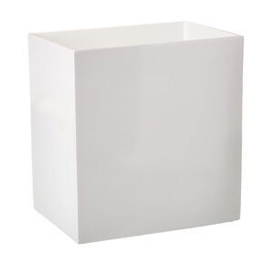 Jonathan Adler Lacquer Wastebasket, White